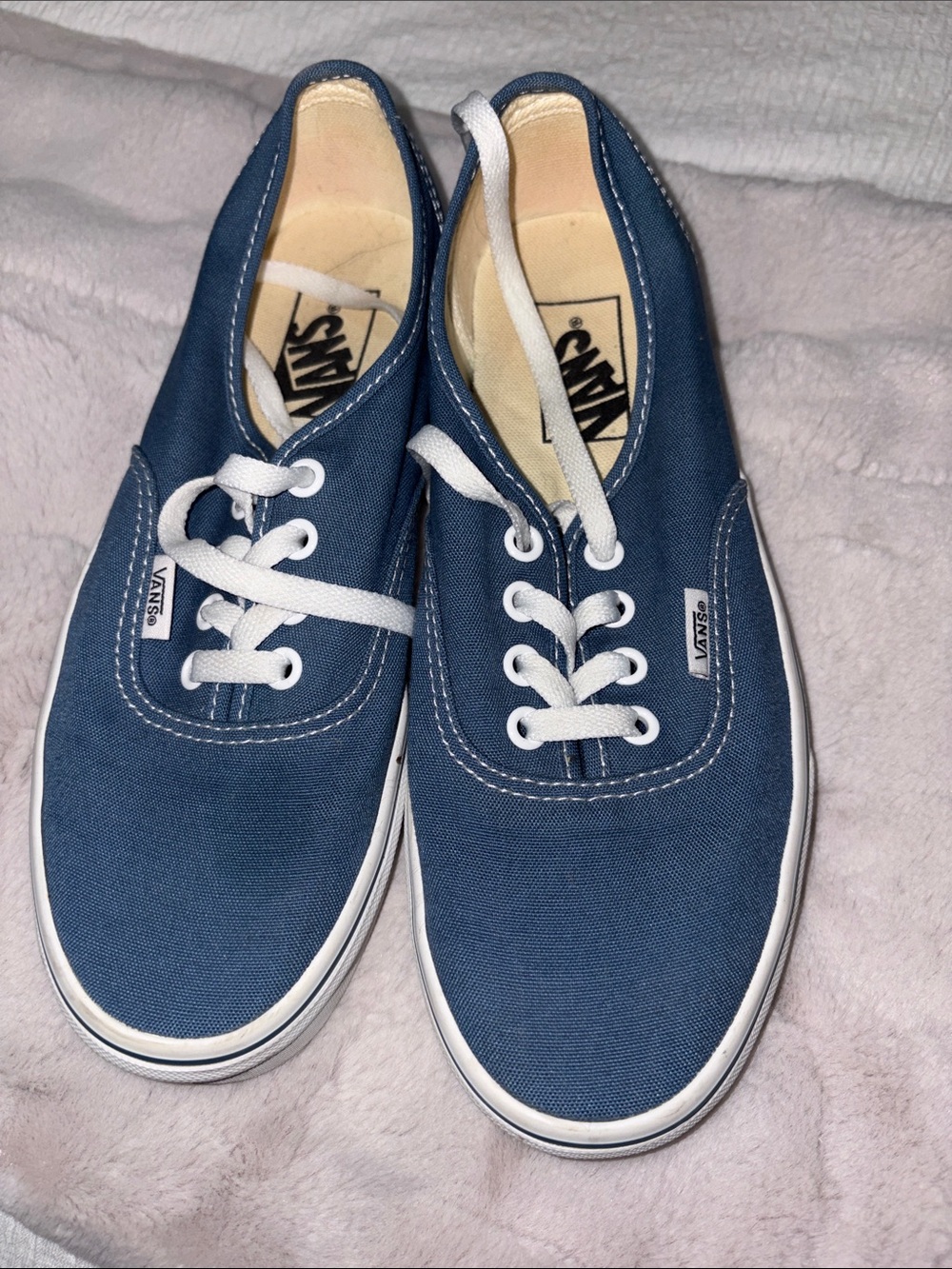 Vans Classic Canvas Low-Top Sneakers in Blue